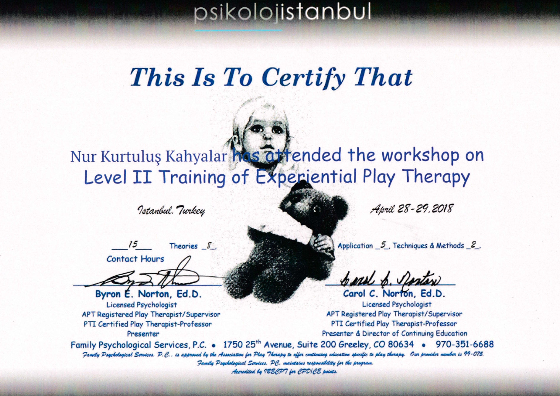 Theraplay Level 1 Sertifikası